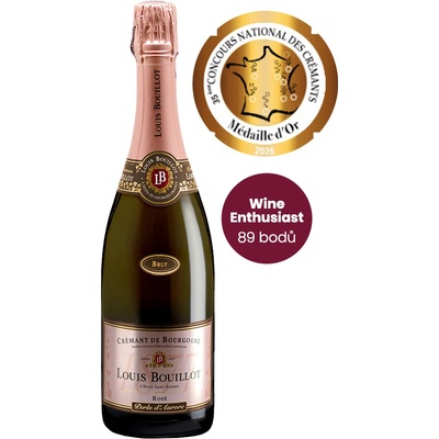 Louis Bouillot Perle d'Aurore Cremant de Bourgogne Rose 12% 0,75 l (holá láhev)