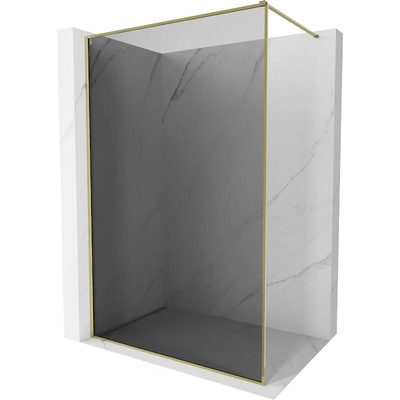 Mexen Kioto-XF душ параван Walk-in с рамка 100 x 202 см, графит 10 мм, злато - 800-100-104-50-40-X (800-100-104-50-40-X)