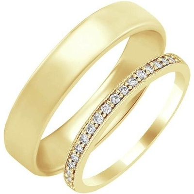 Eppi Eternity prsten s lab grown diamanty a pánský komfortní prsten Minke RW46942