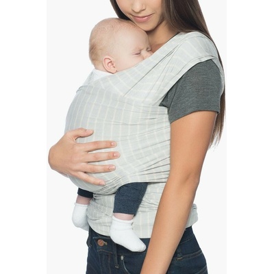 Ergobaby šátek Aura Sustainably Sourced Knit Baby Wrap Grey Stripes