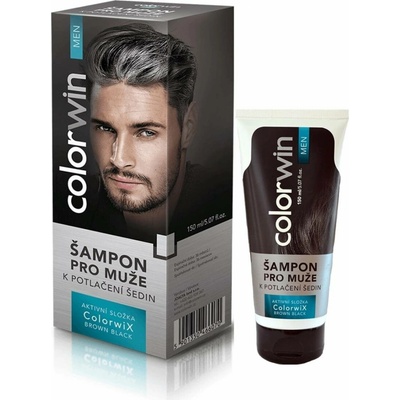 Colorwin šampon pro muže k potlačení šedin 150 ml - hnědá / černá 8594185050124