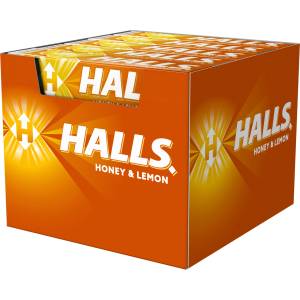 HALLS Кутия Halls Honey Lemon 20 x 33, 5 г