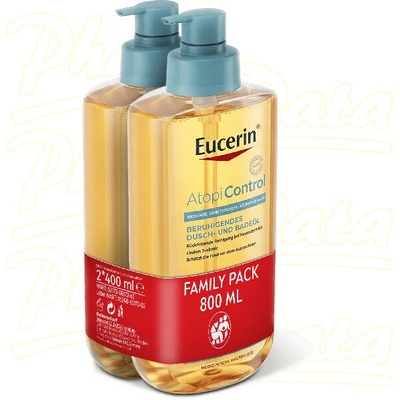 BEIERSDORF Eucerin AtopiControl sprchový olej 2x400ml