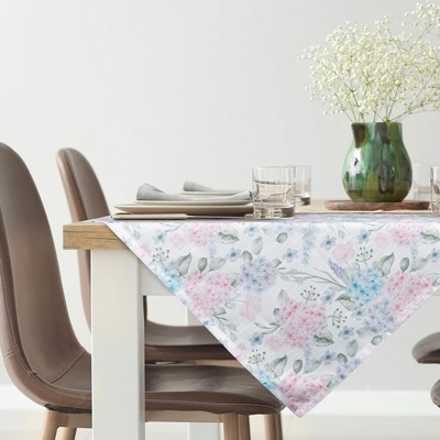 Eurofirany Obrus Summer 08 s hortenziou ružová Polyester 90x90cm