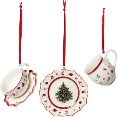 VILLEROY & BOCH Toy 's Delight Decoration Vianočné závesná dekorce Servis 3 ks Villeroy & Boch