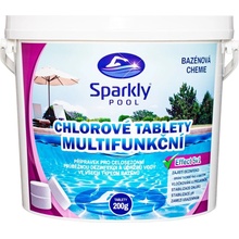Sparkly POOL Chlorové tablety 5v1 multifunkční Maxi 3 kg