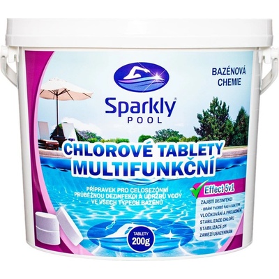 Sparkly POOL Chlorové tablety 5v1 multifunkční Maxi 3 kg – Zboží Dáma