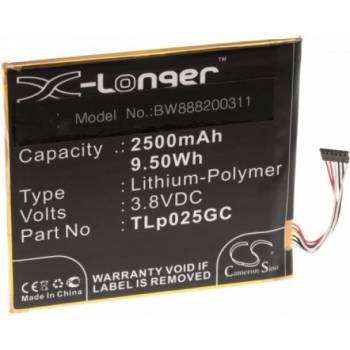 Image 1 of VHBW Батерия за Alcatel One Touch Pixi 4 7.0, 2500 mAh (888200311)