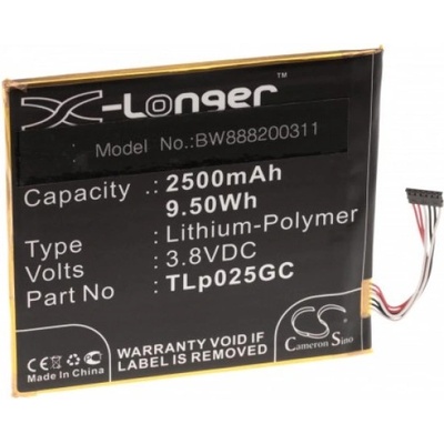 VHBW Батерия за Alcatel One Touch Pixi 4 7.0, 2500 mAh (888200311)