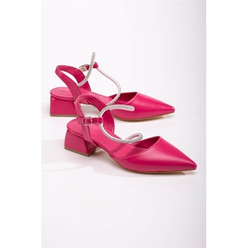Moda Trend Дамски сандали с ток - Яркорозови #370785 (370785_Циклама)