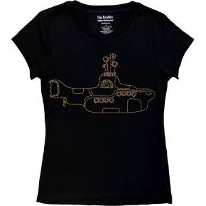 The Beatles Yellow Submarine (Embellished) Black L Дамски Риза (YSTS27LB03)