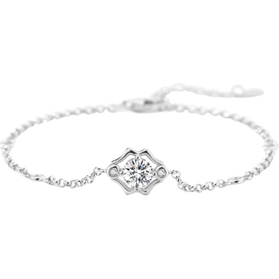 Silenti Jewelry Сребърна гривна "Близнаци