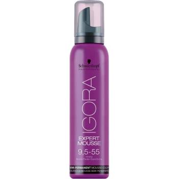 shumee Igora Expert Mousse farbiaca pena na vlasy 9,5-55 Med 100 ml