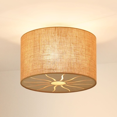Brilagi - Плафон COUNTRY ROLLER 1xE27/15W/230V, Ø 50 см, бежов (BG1259)