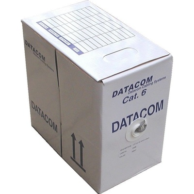 Datacom 1125 UTP, cat.6, PVC, drát, 305m, šedý – Zboží Živě