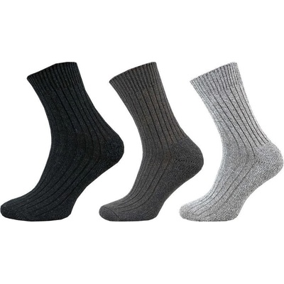 Novia Zimní ponožky Sibiř klasik 1213 světle šedá