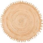 Multidecor Естествен кръгъл килим JUTA 100 cm бежов (MU0133)