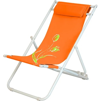 Image 1 of Horecano Hg-Стол плажен 3 позиционен (20289) flower 7 ОРАНЖЕВ (0195141)