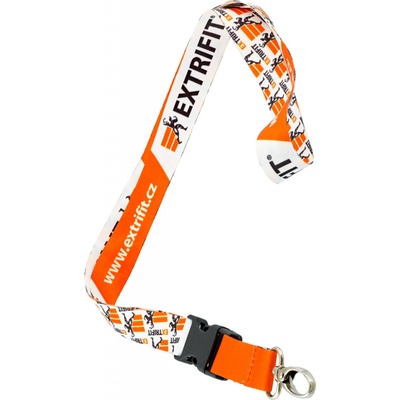 Snúrka na krk EXTRIFIT Čierno oranžový