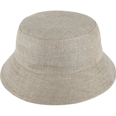 Fiebig Headwear since 1903 Bucket hat letní lněný béžový