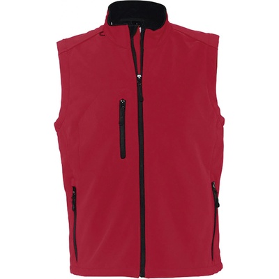 SOLS softshellová vesta RALLYE MEN 46601162 Pepper red – Hledejceny.cz