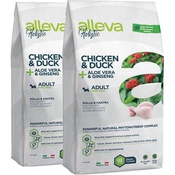 Alleva HOLISTIC Пиле и Патешко Възрастни Мини 2 x 12 кг
