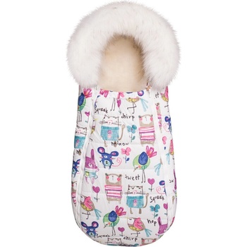 Image 1 of ДоРечи Универсално чувалче за количка с вълна ДоРечи - Baby XS, Бяло мишле (FM-B-WDR)