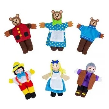 Bigjigs Toys Кукли за пръсти за куклен театър - Златокоска - (bj706)