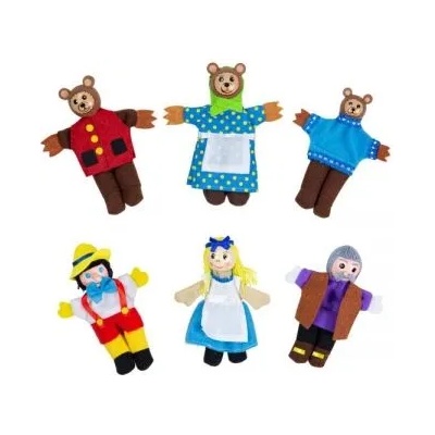 Bigjigs Toys Кукли за пръсти за куклен театър - Златокоска - (bj706)