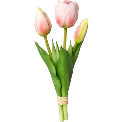 GASPER Tulipán svazek x3 20.5 cm, světle růžová