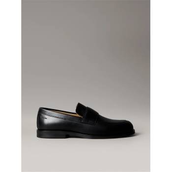 Calvin Klein Men's Leather Slip-On Cushioned Loafers - Triple Black