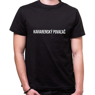 Coolsign tričko Kaviarenský povaľač čierna