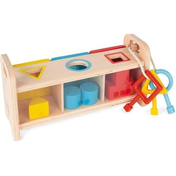 Janod вмъкване и сортиране с ключове и ключалки серия Монтесори