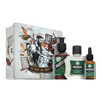 Proraso подаръчен комплект Refreshing Metal Box Beard Care 200 ml + 100 ml + 30 ml