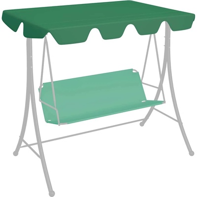 OMAXI 115992 Náhradní stříška na zahradní houpačku zelená 188/168x145/110 cm