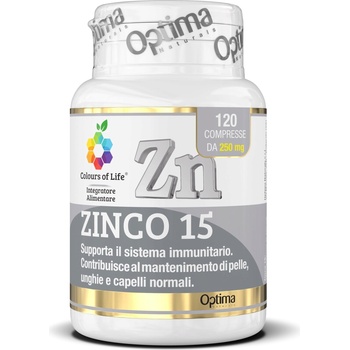 Optima Naturals Цинк 15 - 120 таблетки