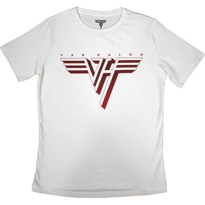 Van Halen Classic Red Logo White S Дамски Риза (VHTS01LW01)