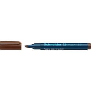 Schneider Перманентен маркер със скосен връх Schneider Maxx 133 кафяв