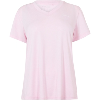 USA Pro Дамска тениска USA Pro The USA Pro Tech V Tee Ladies - Light Pink