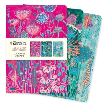 FLAME TREE Lucy innes williams set of 3 midi notebk | flame tree