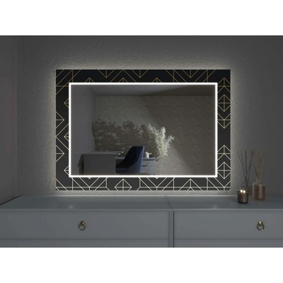 Artalo LED zrcadlo s dekorem D10 150 x 100 cm