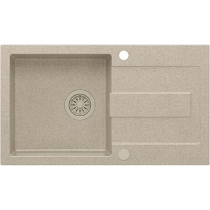 Quadron Вградена мивка Quadron Pop Christian 111 от композит, пясъчно бежова, 78x45 см (HCQC7845BEZK_PC) Мивка за вграждане