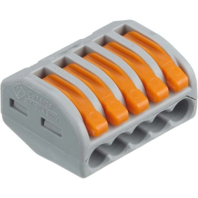 WAGO Spojovací svorka zaklapávací - 5 vodičů 26,6x14,5x20,5mm