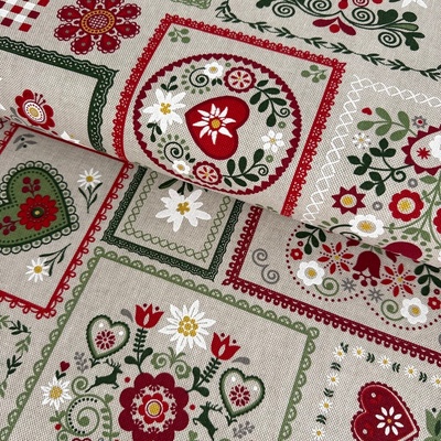 Bavlna režná - Krojovaný patchwork