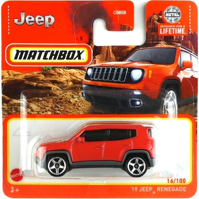Matchbox 19 Jeep Renegade červený