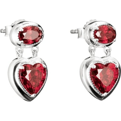 THOMAS SABO náušnice Red Heart Stones H2340-051-10