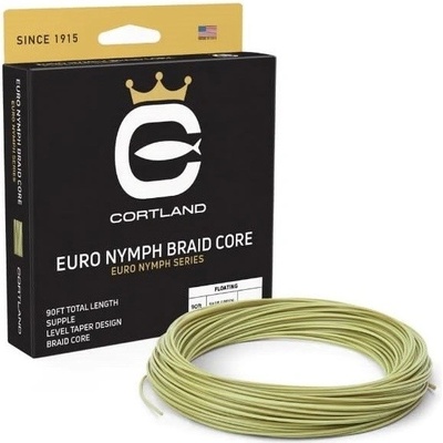 Cortland Muškarská Šnúra Euro Nymph Braid Core 022 Freshwater 90 ft Level Chatreuse