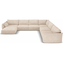 Mazzini Sofas Béžová rohová pohovka pravý roh Vanda