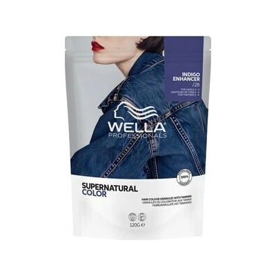Wella Professionals Supernatural Color /28 Indigo Enhancer Profesionální barva na vlasy Unisex Hnědá 120 g