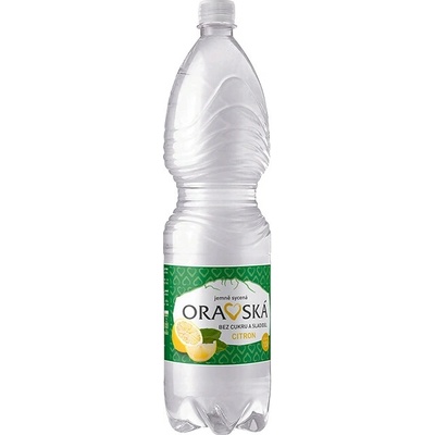 Oravská citrón jemne perlivá bez cukru a sladidiel 1,5 l